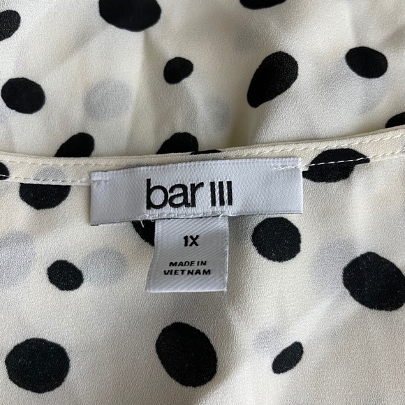 Bar III Plus Size Polka Dot Camisole 1X & 2X  A109 - Picture 6 of 9